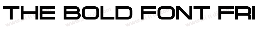THE BOLD FONT FREE V字体转换